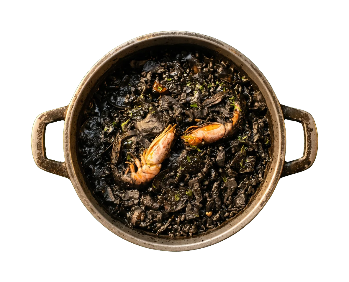 Arroz negro, Paellas caseras