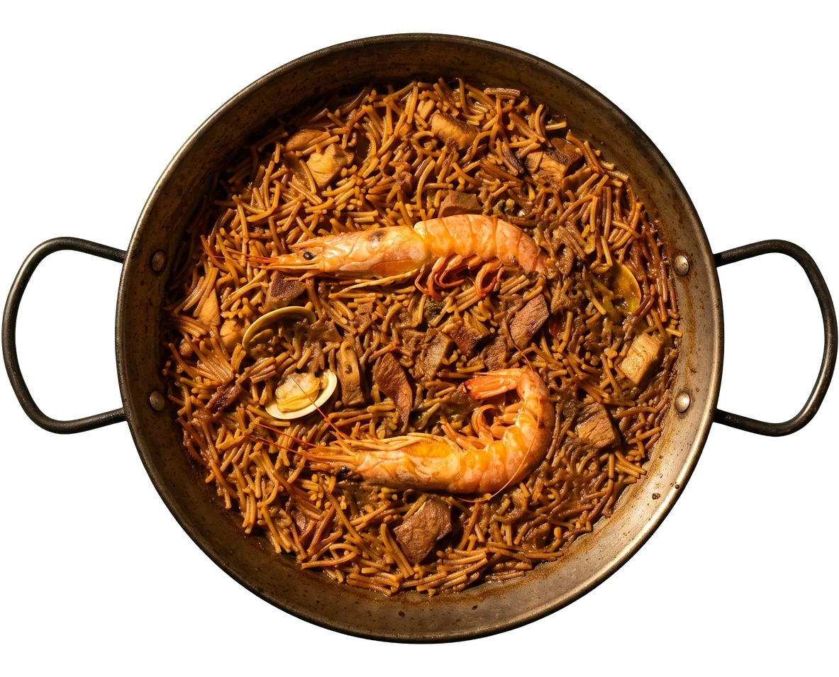 Fideua catalana, Paellas caseras